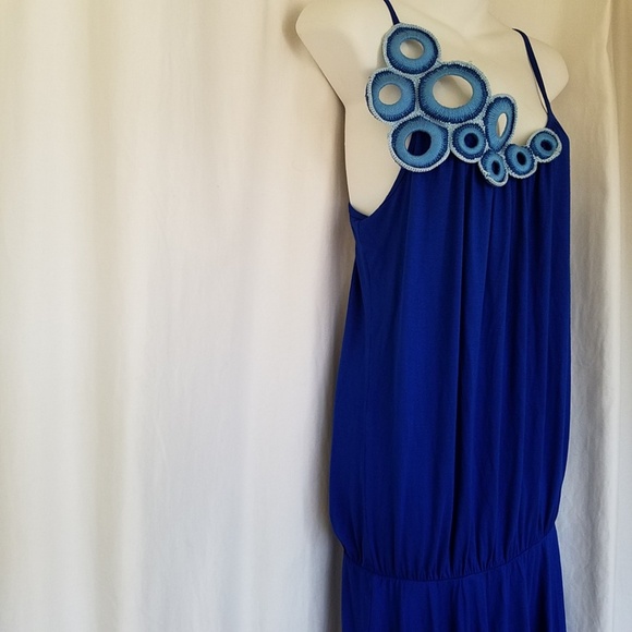 IODICE "Thuant"Royal Blue Crochet Dress - Picture 5 of 6